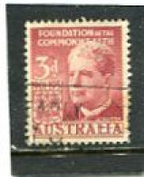 AUSTRALIA - 1951   3d   E.BARTON  FINE USED - Gebruikt