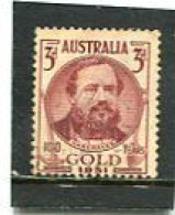 AUSTRALIA - 1951  3d  GOLD  SET  FINE USED  SG 245 - Gebraucht