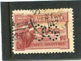 AUSTRALIA - 1927   CANBERRA  PERFORATED  OS   FINE USED  SG  O112 - Service