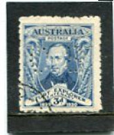 AUSTRALIA - 1930   3d  STURT  PERFORATED  OS   FINE USED  SG  O122 - Service