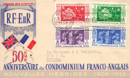 LETTRE. NOUVELLES HEBRIDES 50° CODOMNIUM FRANCO ANGLAIS - Cartas & Documentos