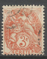 CRETE N° 3 OBL /Used - Usados