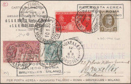 Lotto 97 - 8/1/1930 - Cartolina Speciale Commemorativa Delle Nozze Di Umberto Di Savoia Con Maria Josè Del Belgio Con Af - Storia Postale (Posta Aerea)