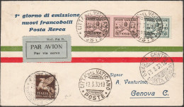 Lotto 98 12//3/1930 - Areogramma Roma-Vaticano-Genova. SPL - Marcophilie (Avions)