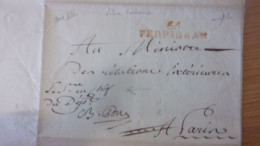 1798/99 AN VII PERPIGNAN MINISTRE RELATIONS EXT COMMERCE AVEC ESPAGNE NARCIS MONTANER TRAITRE FRANCHISE POLICE - Documents Historiques