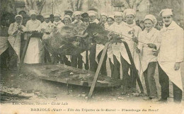 83 - Barjols - Fête Des Tripettes De St. Marcel - Flambage Du Bœuf - Barjols