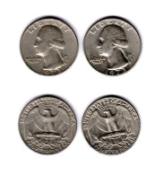 Etats Unis  Quarter Dollar 1973 + 1973D ; USA - 1932-1998: Washington