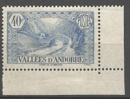 ANDORRE N° 33 NEUF* TRACE DE CHARNIERE  / Hinge  / MH - Neufs