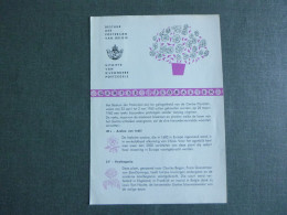 1960 1122/1124 Nl.postfolder (15 X 22) Met 1édag Stempel Op Zegel: " Floralien " - 1951-1960