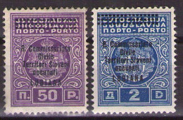 LUBIANA - Italian Occupation - 1941 - Italian Occupation Of Slovenia, PORTO - Mi 11,13 - MNH**VF - Lubiana