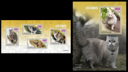 Central Africa 2023 Cats. (204) OFFICIAL ISSUE - Chats Domestiques