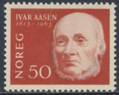 Norway Norge Norwegen 1963 Mi 496 YT 458 SG 553 ** Ivar Andreas Aasen Norwegian Philologist, Lexicographer, Playwright - Other & Unclassified