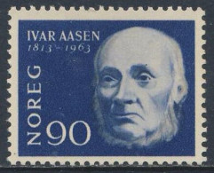 Norway Norge Norwegen 1963 Mi 497 YT 459 SG 554 ** Ivar Andreas Aasen Norwegian Philologist, Lexicographer, Playwright - Nuevos