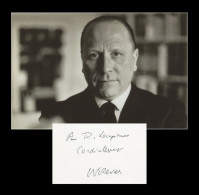 Jean-François Revel (1924-2006) - Académicien - Carte Dédicacée + Photo - 1983 - Schriftsteller