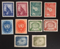 1958 - United Nations UNO UN ONU - Complete Set Year 1958 -  Unused - Neufs