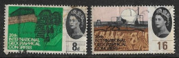 GB 1964 QE Ll NTIONAL GEOGRAPICAL CONGRESS PAIR - Usati