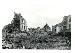 Photo Bombardement De Mantes En 1944,photographe R.Noel Format 13/18 - Guerre, Militaire