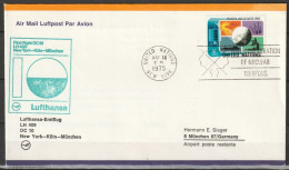 Flugpost/ Erstflug 1975 LH409 Mit DC10 New York UNO - München 14.5.1975 Ankunftstempel 15.5.75 ( FP 210) - First Flight Covers