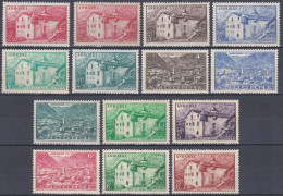 Andorre Français 1944 -1951 N° 109-122 NMH Paysage De La Principauté - Unused Stamps