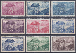 Andorre Français 1944 -1951 N° 123-131 NMH Paysage De La Principauté - Neufs
