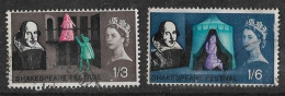 GB 1964 QE Ll SHAKESPEARE FESTIVAL PAIR - Usati