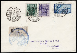 Lotto 347 - Aerogrammi Zeppelin -  Tripolitania - Volo Di Ritorno - 29/5/1933 - Lettera Raccomandata Da Tripoli Per Pern - Tripolitaine