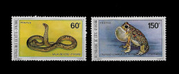 IVORY COAST STAMP - 1980 Amphibians And Reptiles SET MNH (NP#01) - Côte D'Ivoire (1960-...)