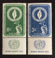 1955 - United Nations UNO UN ONU - Day Of Human Rights - Hand With Torch - Unused - Neufs