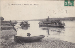 44. BASSE INDRE. CPA.  ARRIVEE DE L'ABEILLE.. ANNEE 1909 + TEXTE - Basse-Indre