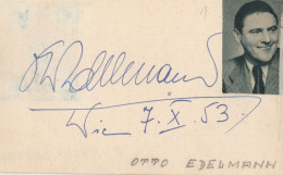 Otto Edelmann Austrian Opera Irmgard Seefried Hand Signed Autograph - Zangers & Muzikanten