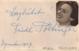 Friedl Poltinger Franz Bauer-Theussl Austrian Opera Conductor Signed Autograph - Cantanti E Musicisti