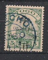 TOGO - 1914 - N°YT. 24 - 10 Sur 5pf Vert - Oblitéré / Used - Used Stamps