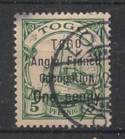 TOGO - 1914 - N°YT. 33A - 1p Sur 5pf Vert - Oblitéré / Used - Usati