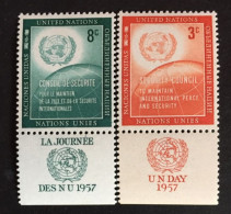 1957 - United Nations UNO UN ONU -  Security Council - Unused - Nuovi