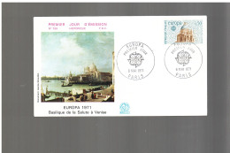 Francia - 1971 Fdc Europa Cept - 1971