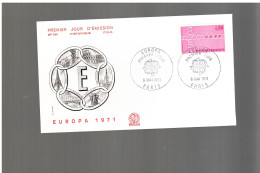 Francia - 1971 Fdc Europa Cept - 1971