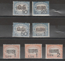 Lotto 388 San Marino - Segnatasse 1936-39 - Con Valori Soprastampati N. 47/53. Cert. Todisco. Cat. € 1250,00. MNH - Timbres-taxe