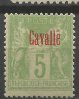 CAVALLE N° 2 NEUF* CHARNIERE  / Hinge  / MH - Nuevos