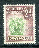 RHODESIE DU SUD- Timbre Fiscal Oblitéré - Southern Rhodesia (...-1964)