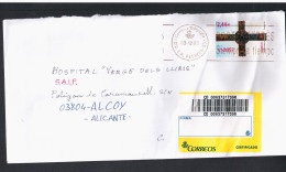 CC CERTIFICADA MAT CIR ER FACHECA ALICANTE SELLO CRUZ DE LA VICTORIA OVIEDO - Storia Postale