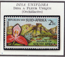 AFRIQUE DU SUD - Fleurs, Flowers, Disa à Fleur Unique, Orchidées - Y&T N° 274 - 1963 - MNH - Ongebruikt