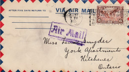 Canada 1935 Air Letter (4-21) - Brieven En Documenten