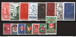 Monaco 1954 Annata Completa / Complete Year Set **/MNH VF - Komplette Jahrgänge