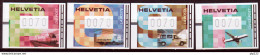 Svizzera 2001 Automatici 4 Val. **/MNH VF - Coil Stamps