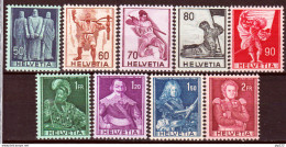 Svizzera 1941 Unif. 358/66 **/MNH VF - Unused Stamps