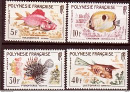 Polinesia 1962 Unif.18/21 **/MNH VF - Unused Stamps