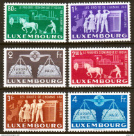 Lussemburgo 1951 Unif.443/48 **/MNH VF - Nuovi