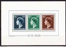 Lussemburgo 1949 Unif  BF 7 **/MNH VF - Blocs & Hojas