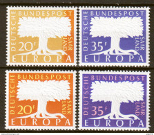 Sarre 1957 Unif.384/85 VarietÃ  Colore Mancante / Missing Color **/MNH VF/F - Neufs