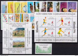 Cipro 1996 Annata Completa / Complete Year Set MNH VF - Unused Stamps